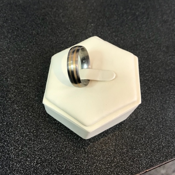 14kt/stainless steel band